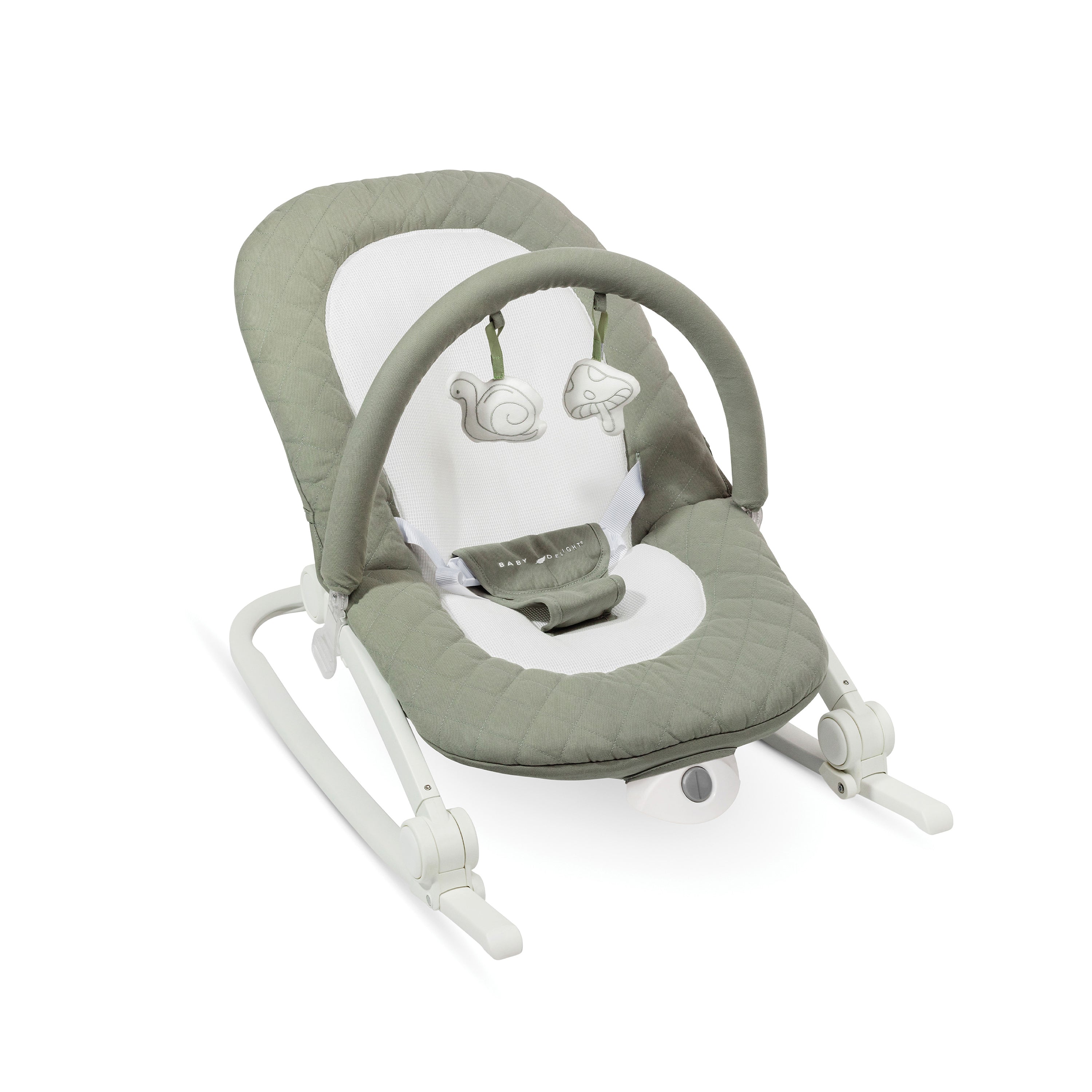 Aura Deluxe Portable Rocker & Bouncer - Sage