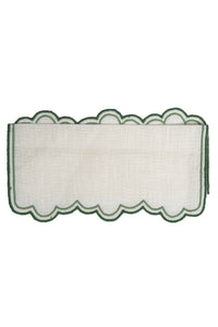 Escama Cocktail Napkins in Green, Set of 6