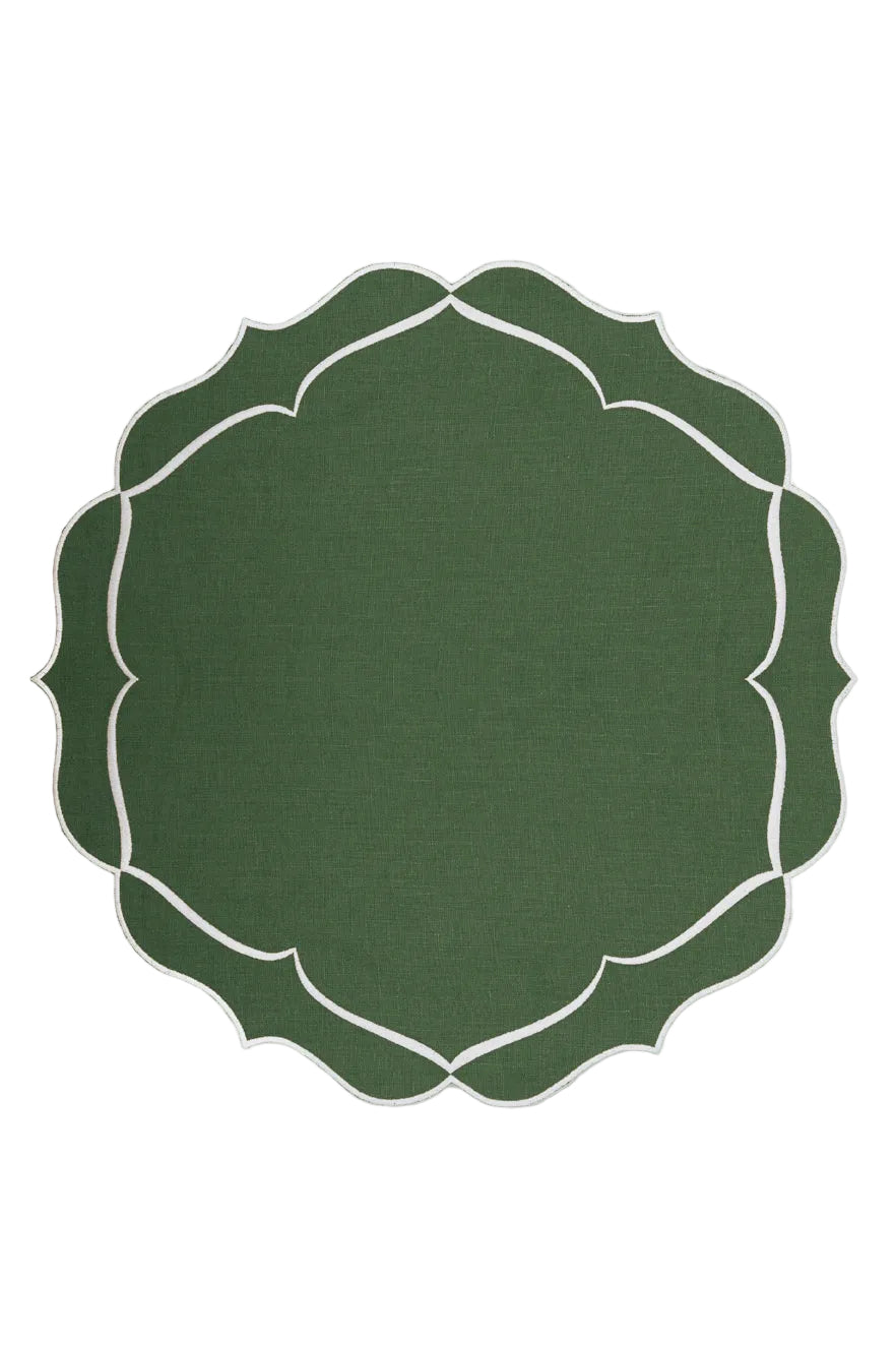 Alhambra Linen Placemat in Green