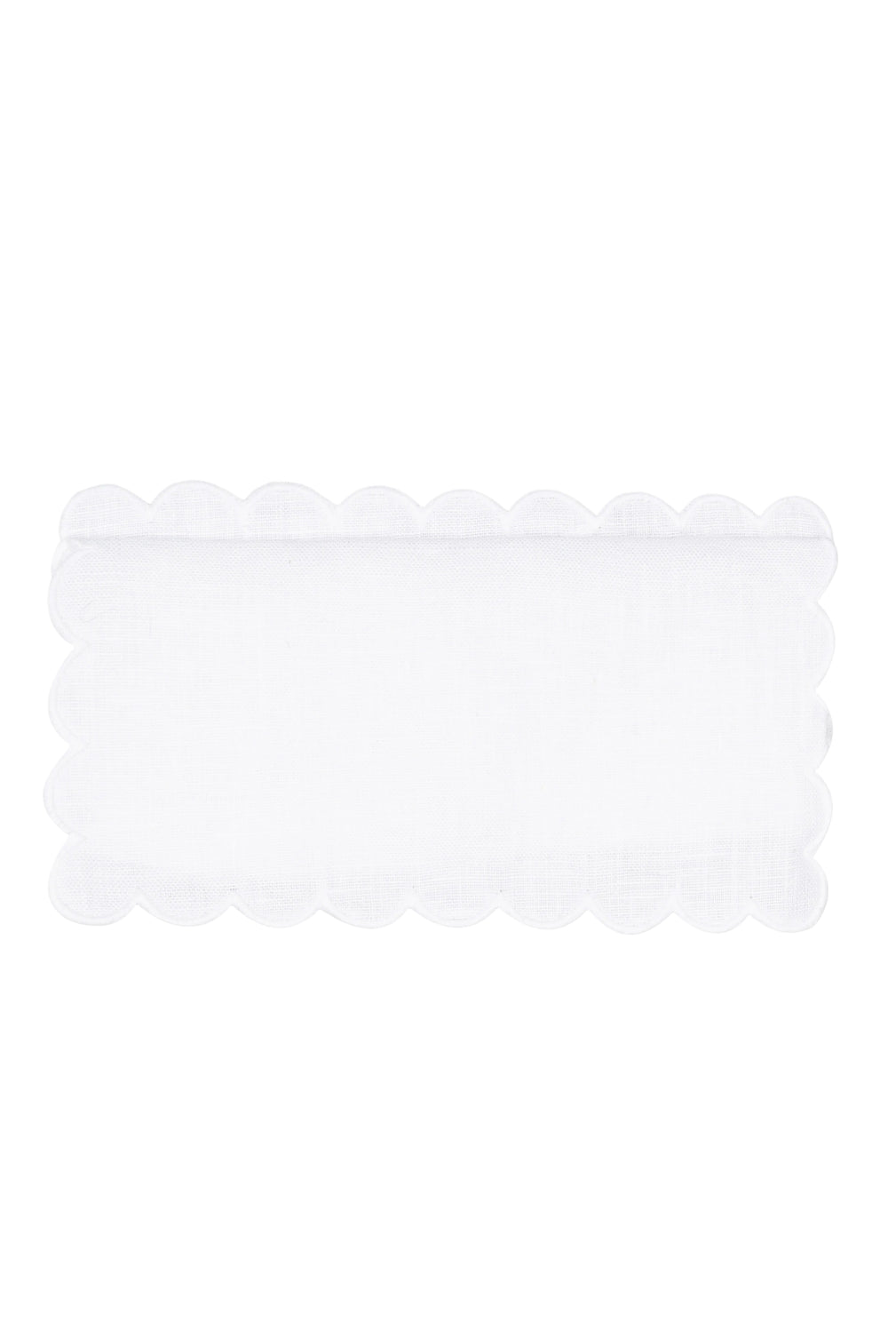 Zurbano Cocktail Napkins in White, Set of 6