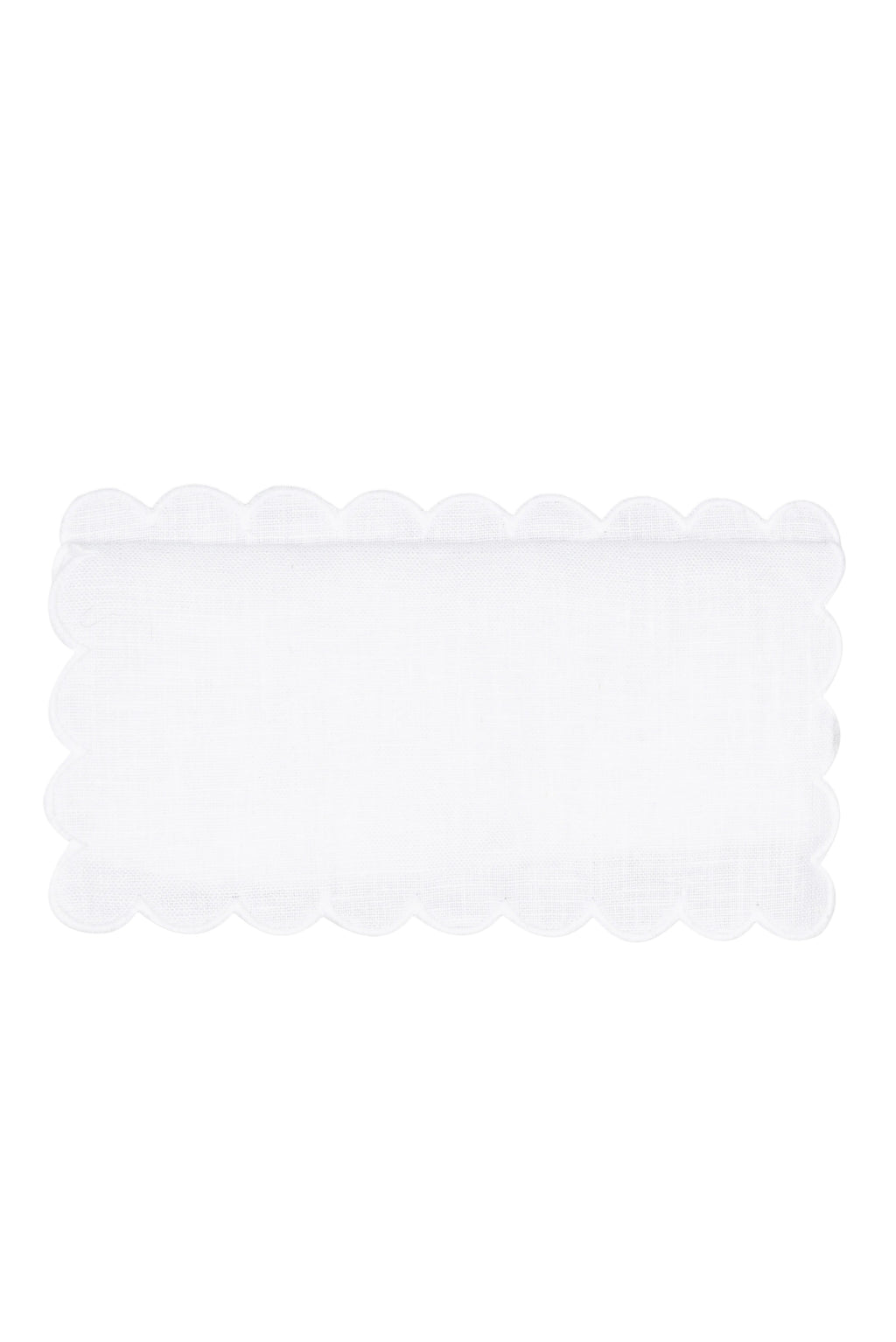 Zurbano Cocktail Napkins in White, Set of 6