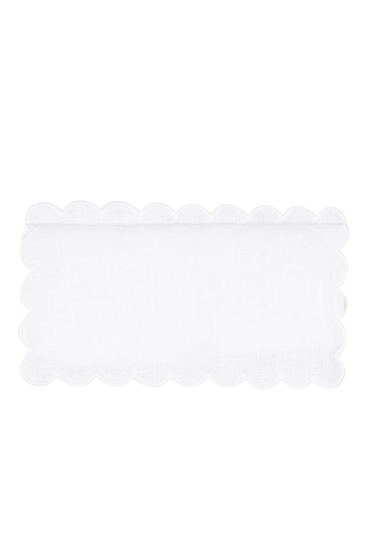 Zurbano Cocktail Napkins in White, Set of 6