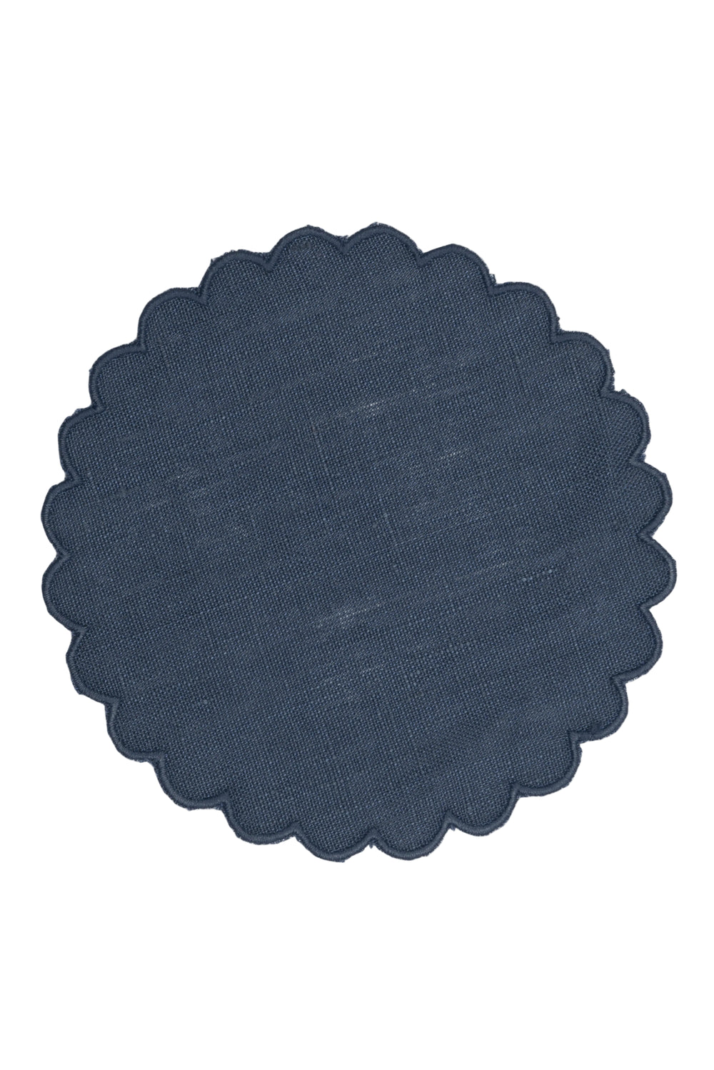 Zurbano Linen Coasters in Navy, Set of 6
