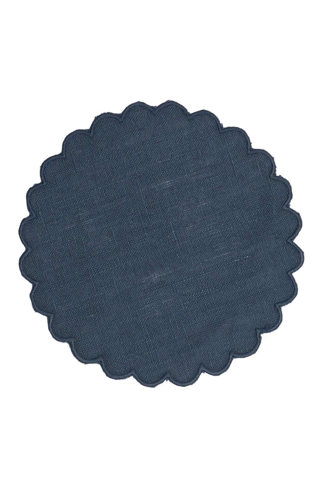 Zurbano Linen Coasters in Navy, Set of 6