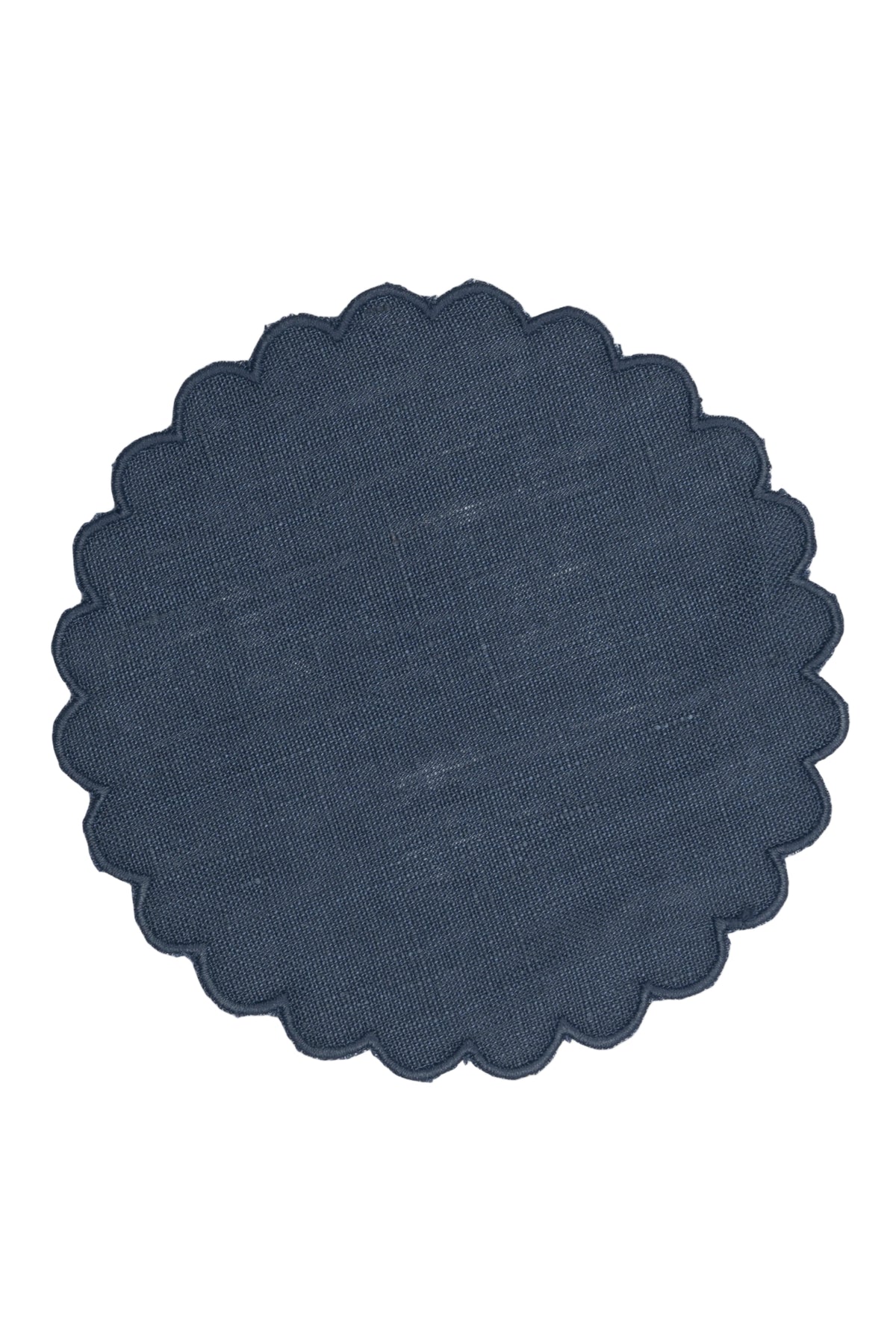 Zurbano Linen Coasters in Navy, Set of 6