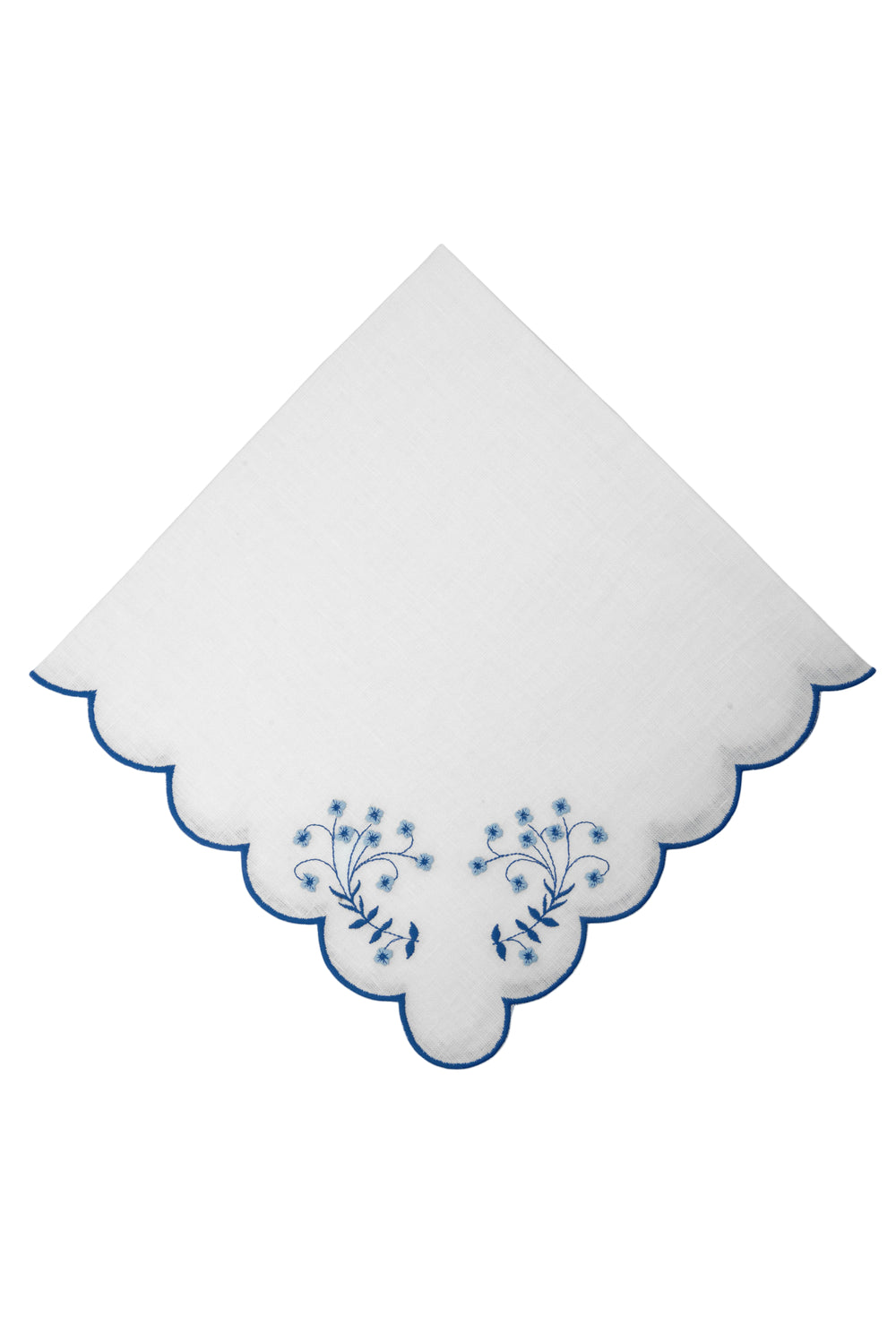 Spring Linen Dinner Napkin in Blue