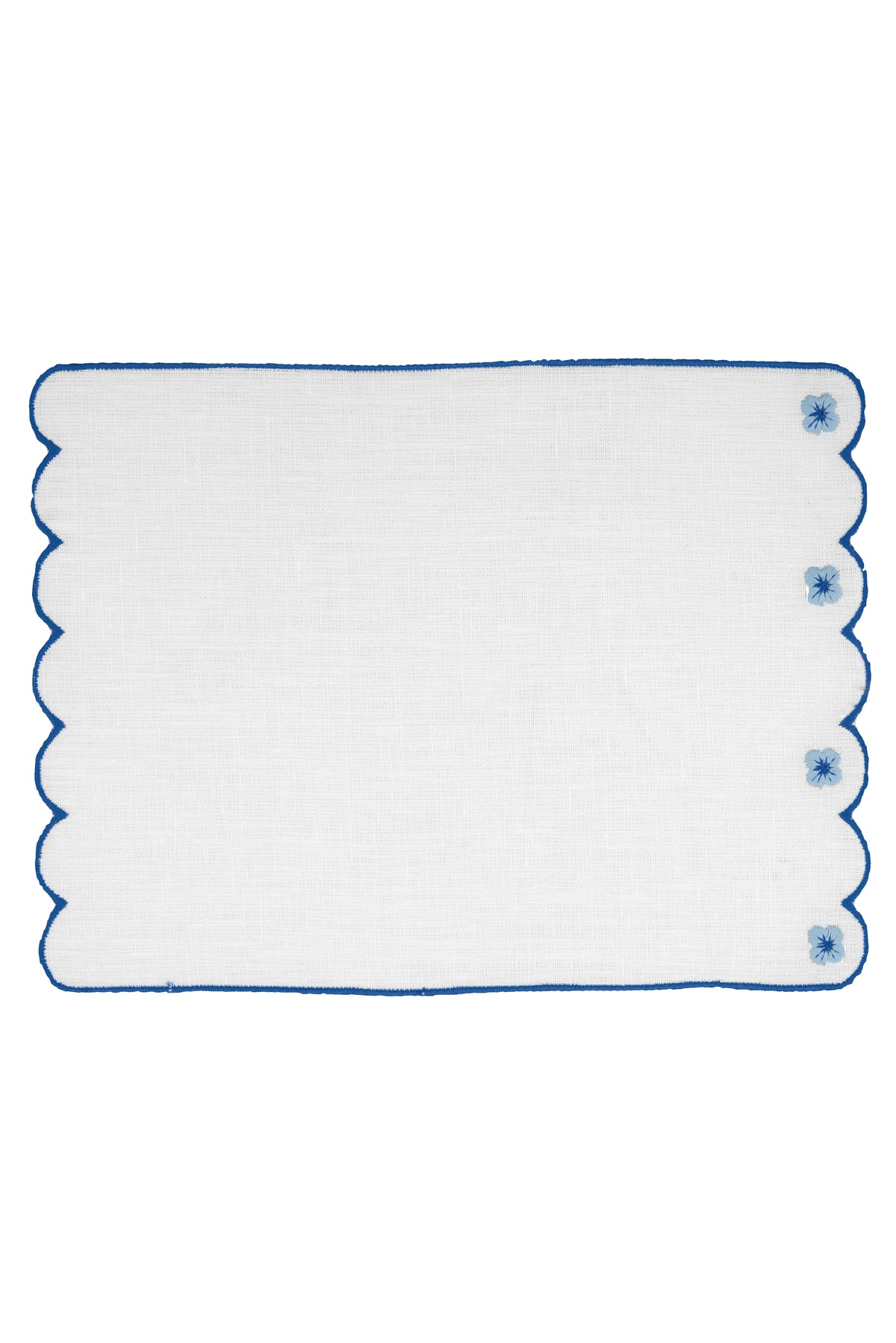 Spring Cocktail Napkins in Blue, Set of 6