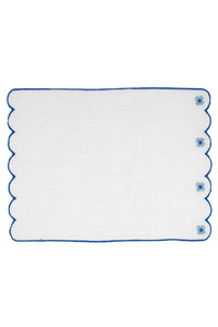 Spring Cocktail Napkins in Blue, Set of 6
