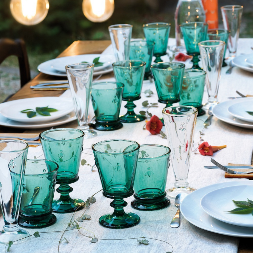 Bee Tumbler in Emerald, Set of 6