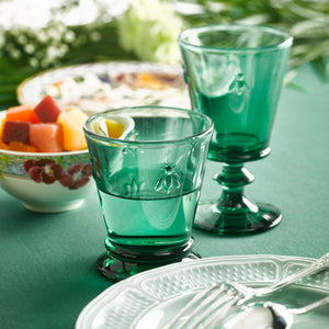 Bee Wine Glass in Emerald, Set of 6