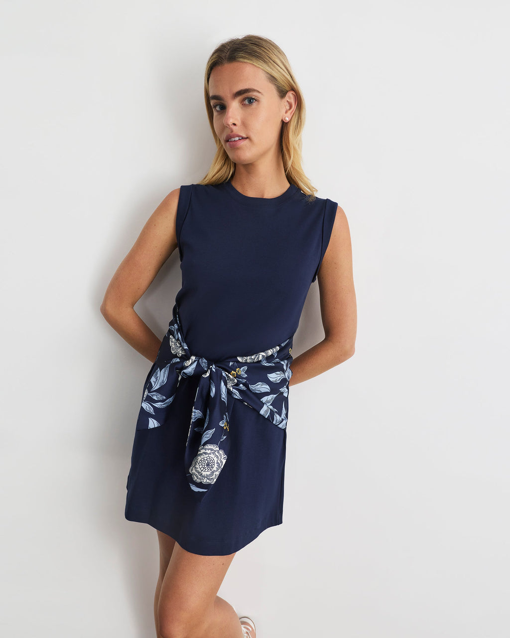 Bellara Dress in Maritime Blue Multi Floral