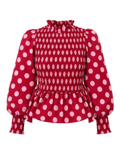 Berry Polka Isabel Top