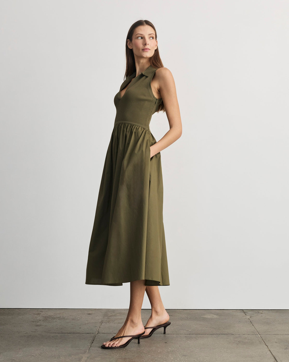 Bess Dress in Fern