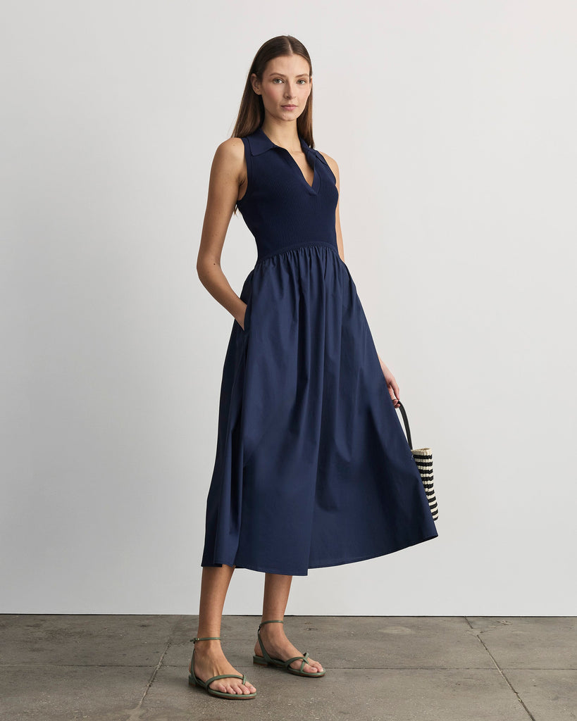 Bess Dress in Maritime Blue