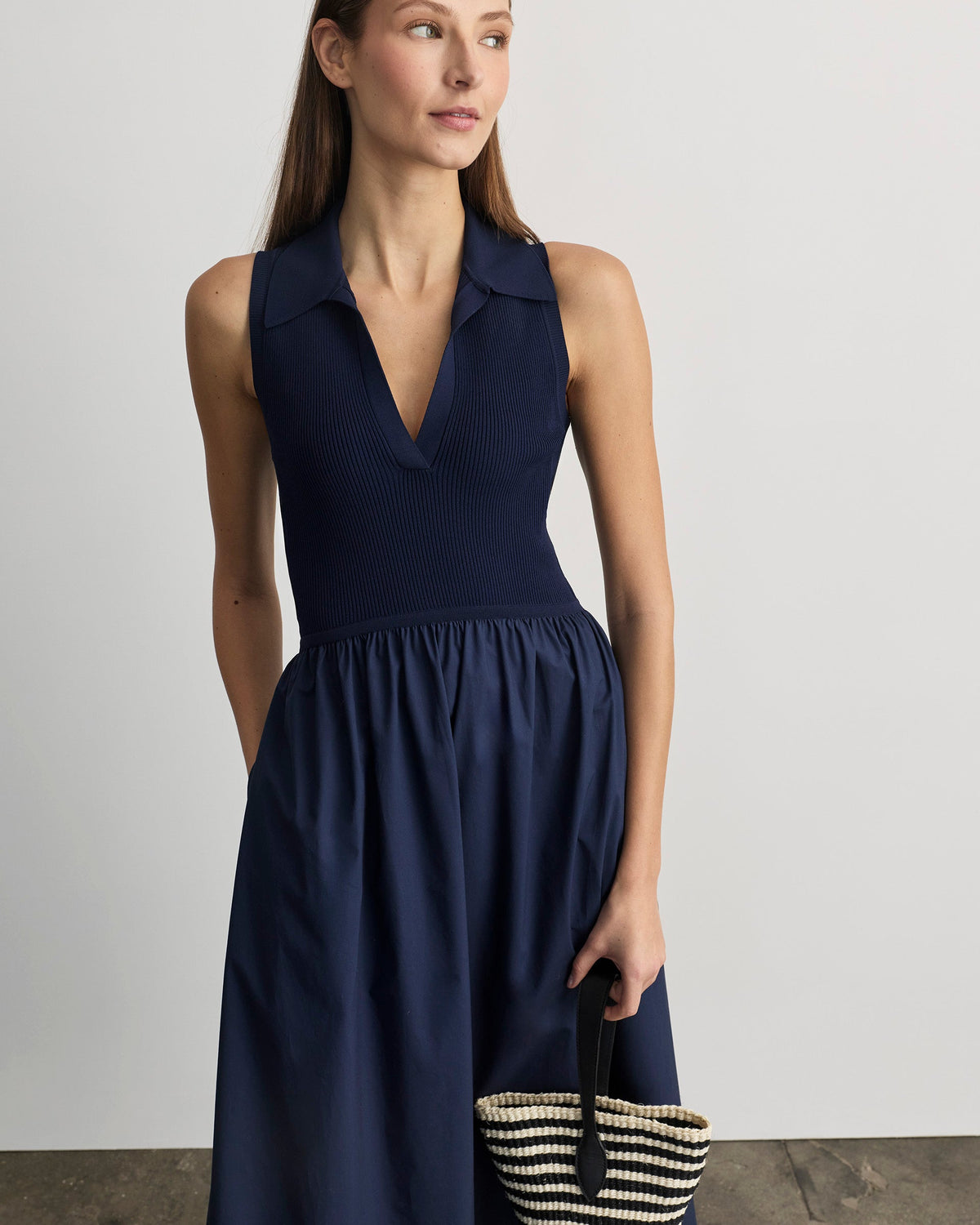 Bess Dress in Maritime Blue