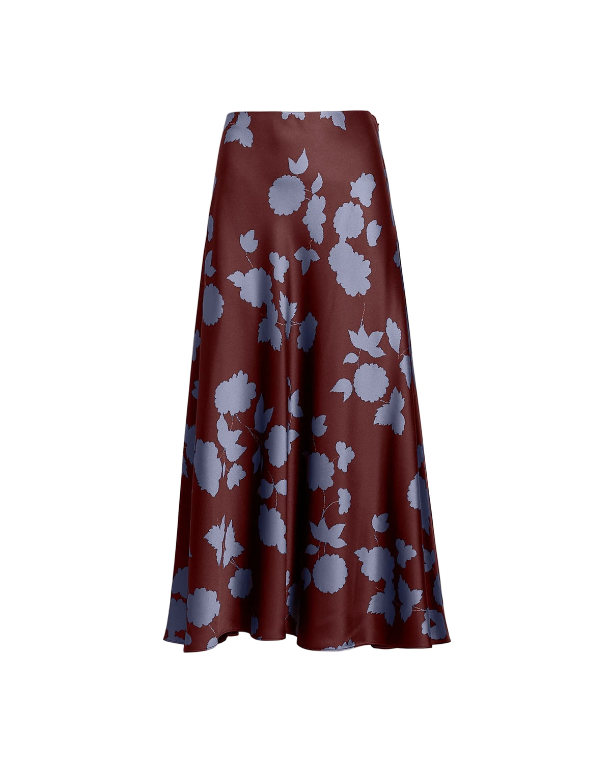Beth Skirt in Deep Redwood/Shadow Blue