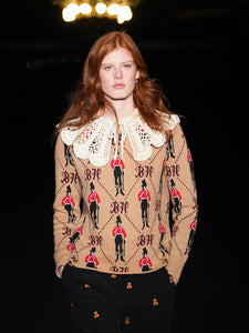 Bowery Boy Jacquard Crewneck RTW LINGUA FRANCA NYC