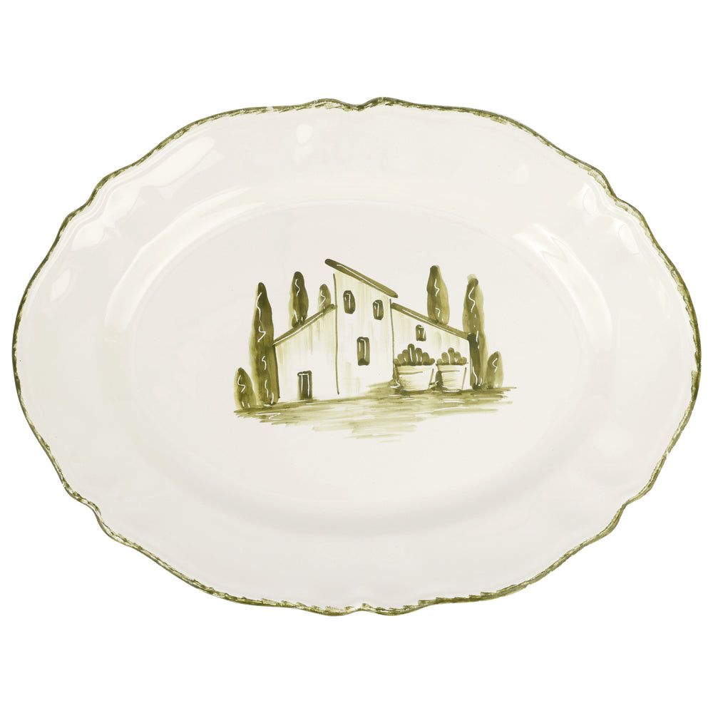 Borgo Verde Oval Platter