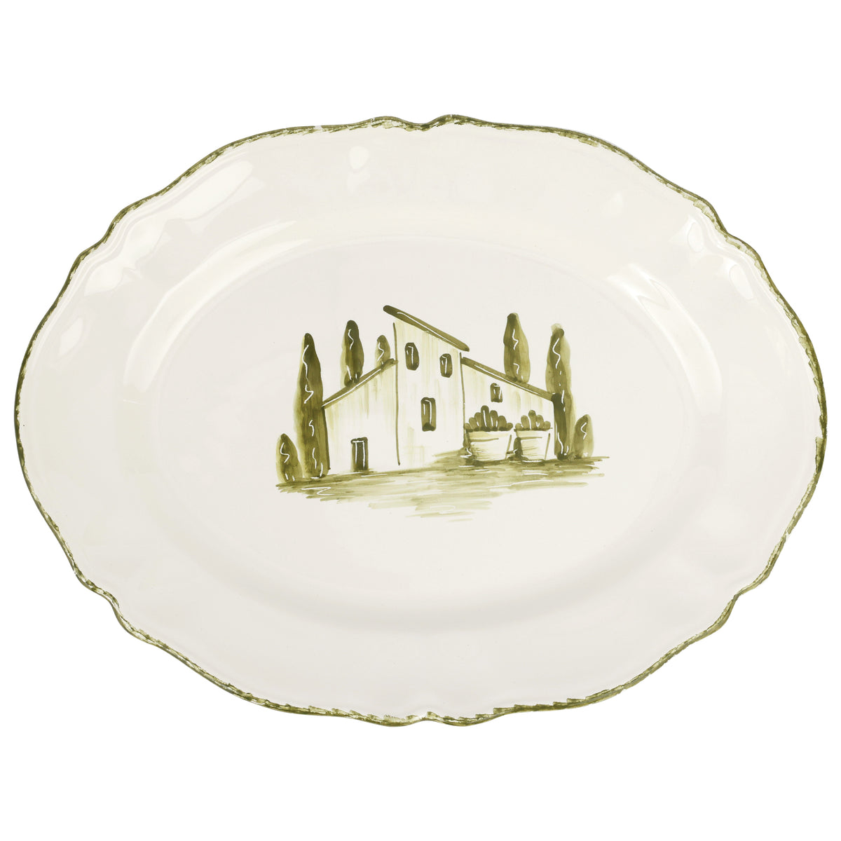 Borgo Verde Oval Platter