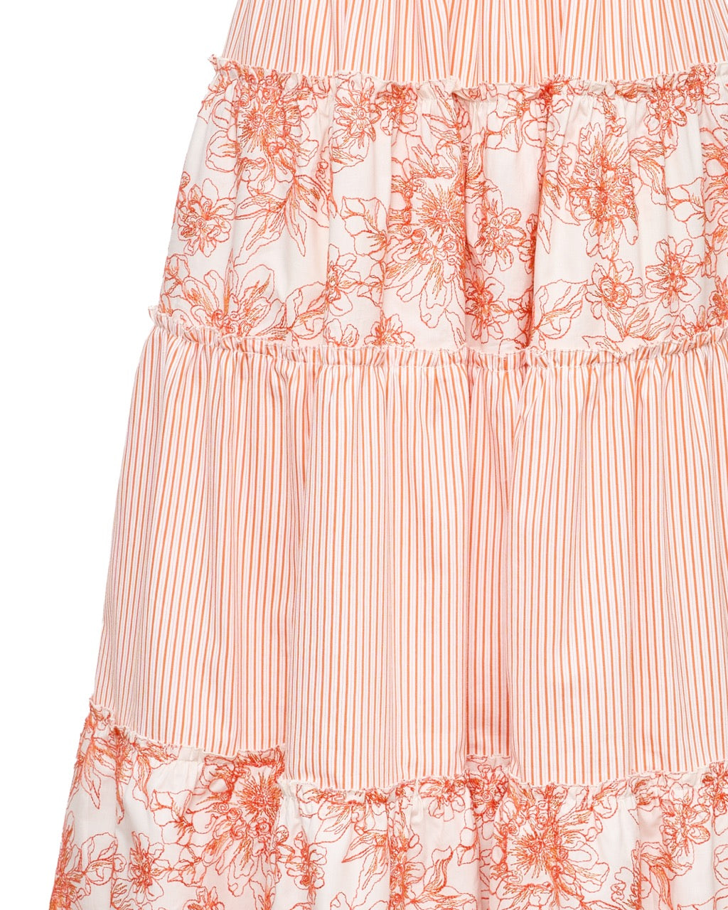 Bibi Maxi Skirt in Orange Mix