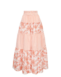 Bibi Maxi Skirt in Orange Mix