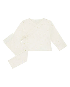 Blaine Star & Crown Ribbed Two Piece Set in Natural
