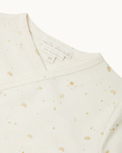 Blaine Star & Crown Ribbed Two Piece Set in Natural