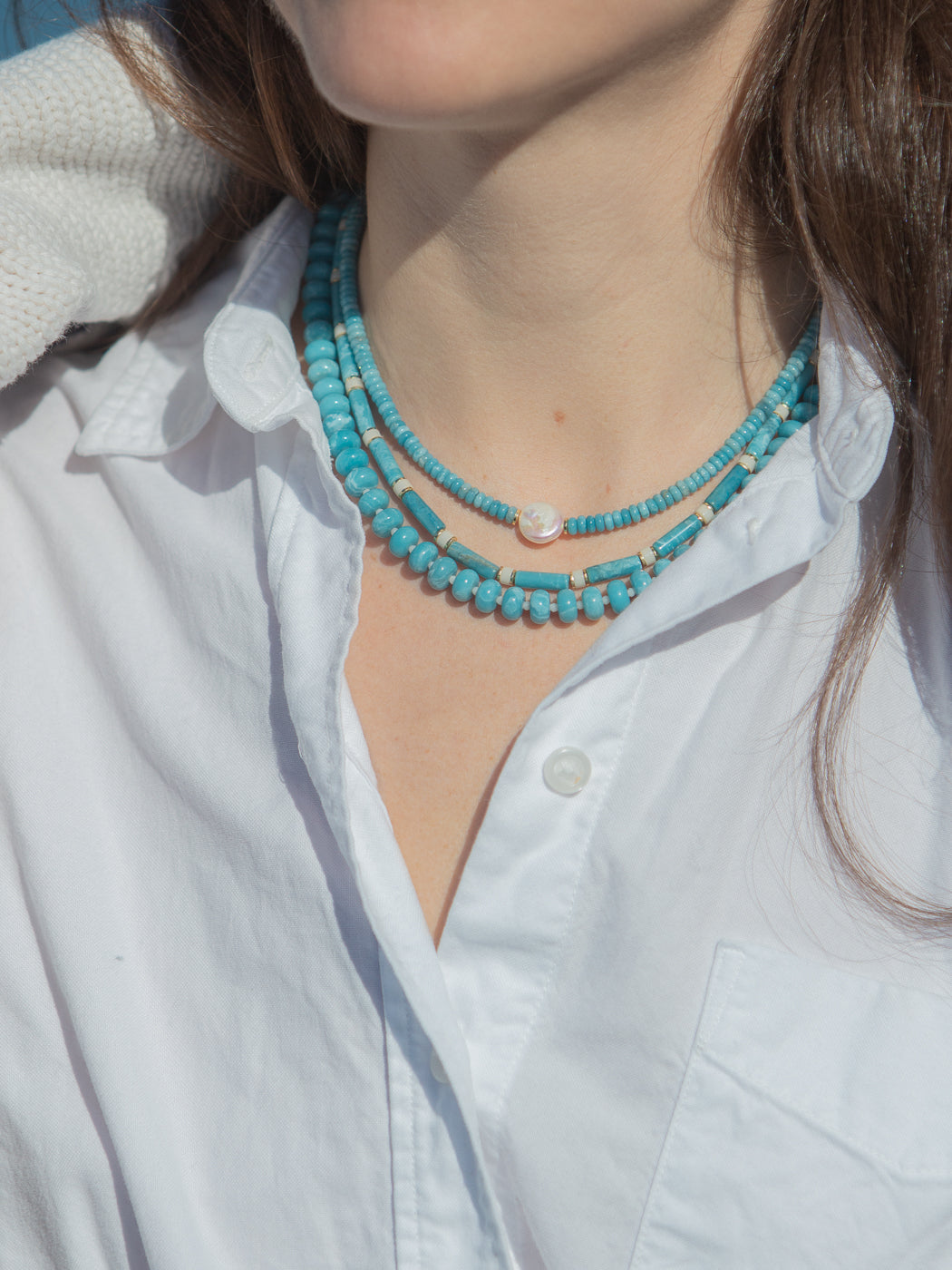 Blake Necklace in Blue