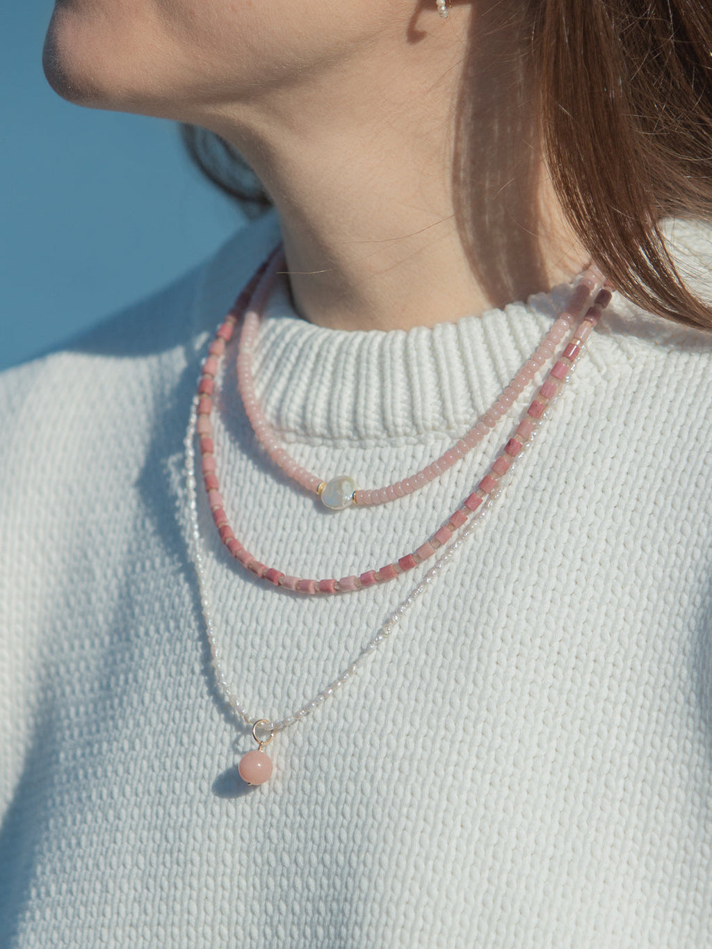 Gretel Necklace in Pink