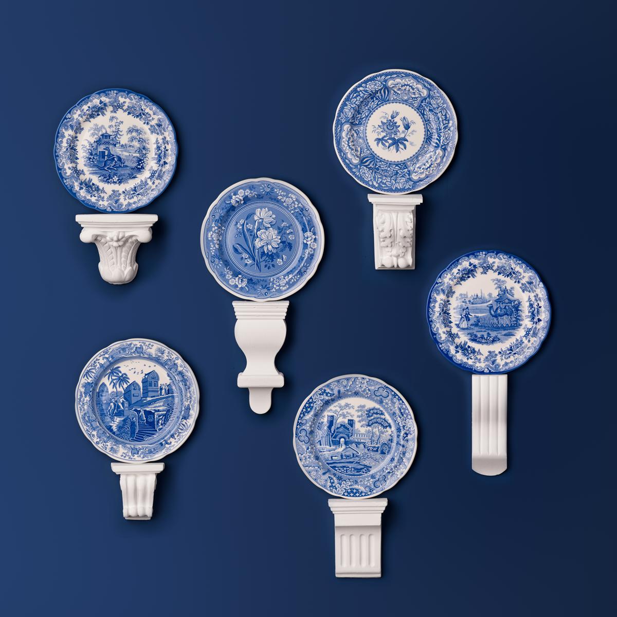 Blue Room Assorted Zoological Plates, Set of 6