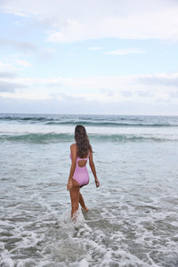 Blush Gingham Balconette One-Piece