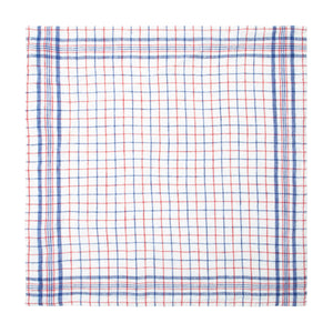 Bistro Napkin in Blue & Red, Set of 4