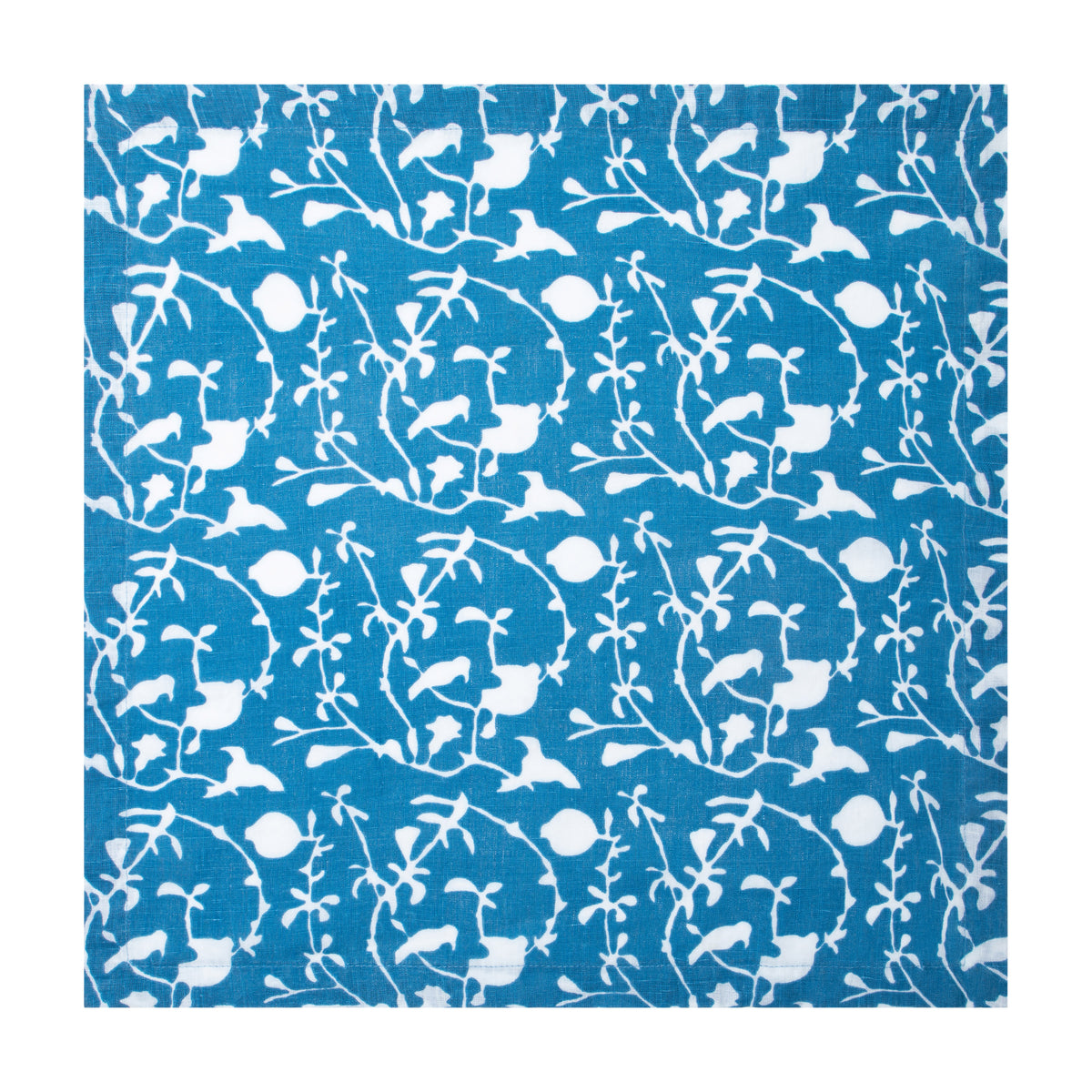 Sanctuary Printed Napkins in Blue, Set of 4