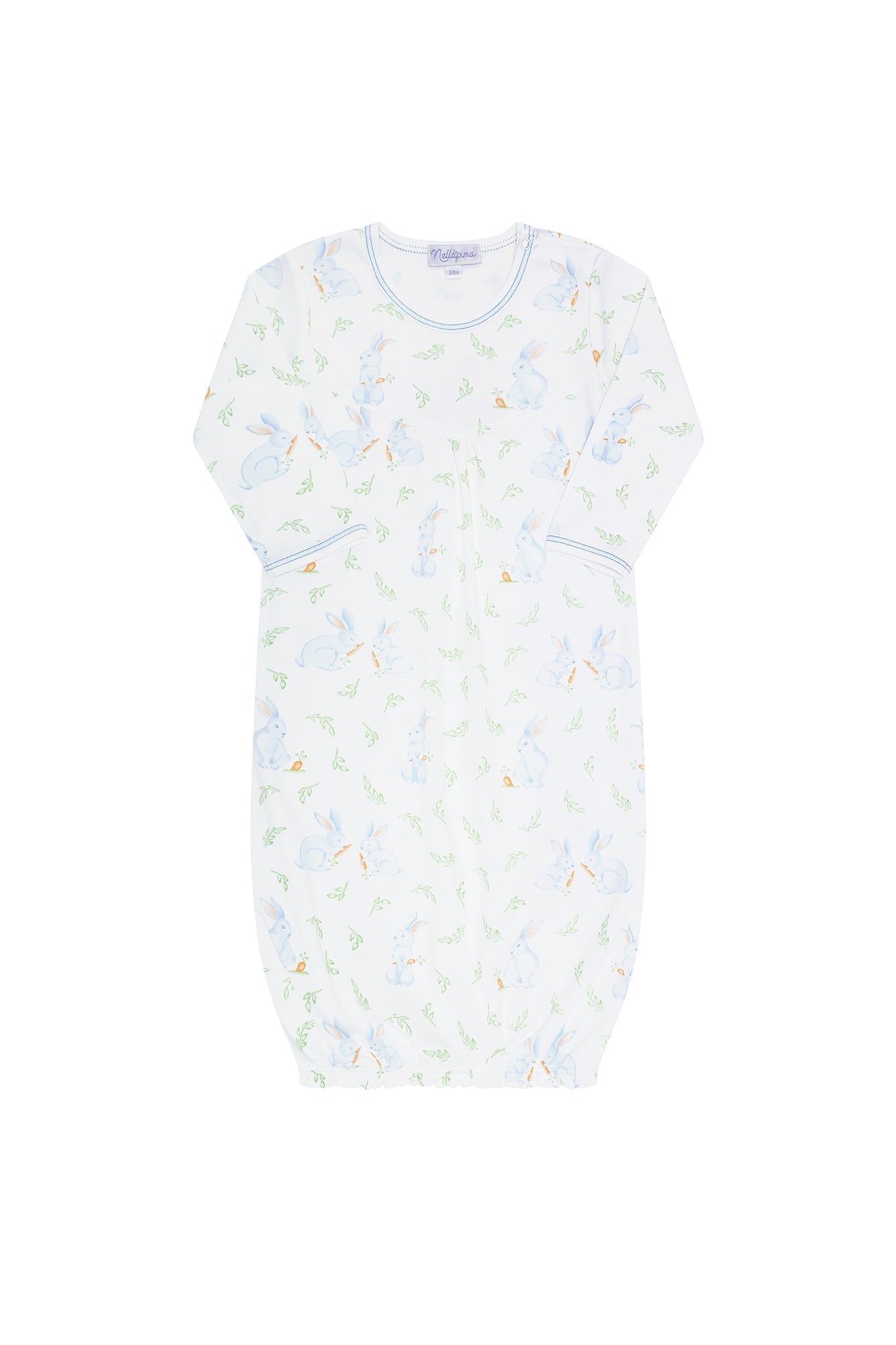 Blue Bunny Print Gown