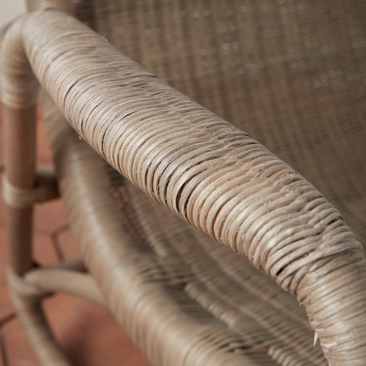 Bodega Wicker Lounge Chair Detail