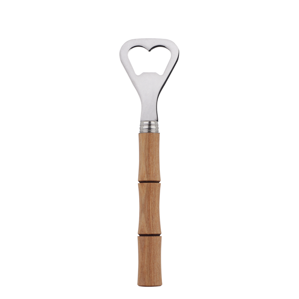 Light Bamboo Laminated Bottle Opener