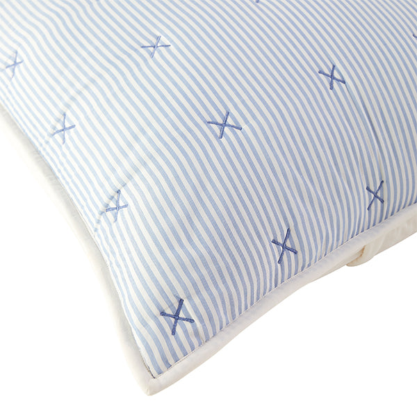 Classic Stripe Sham in Blue