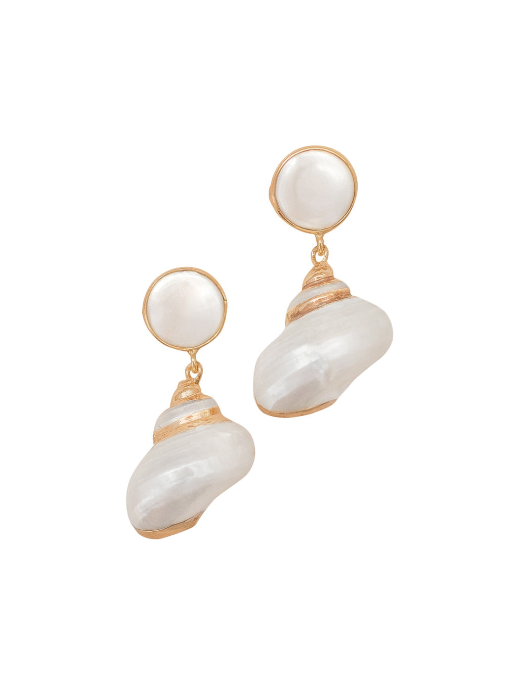 Bowen Earrings in White