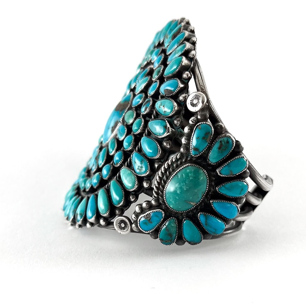 Large Vintage Cluster Bracelet