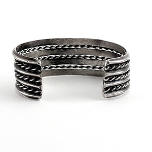 Vintage Four Row Sterling Bracelet