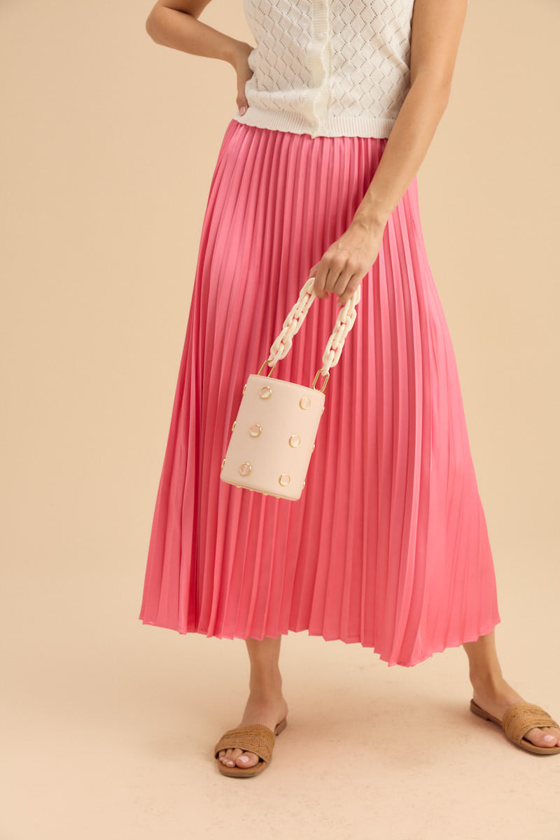 Greenwich Bucket Bag in Pink