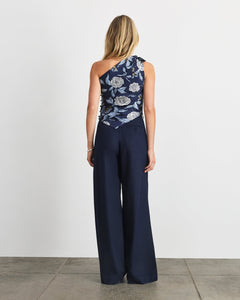 Brigid Top in Maritime Blue Multi Floral