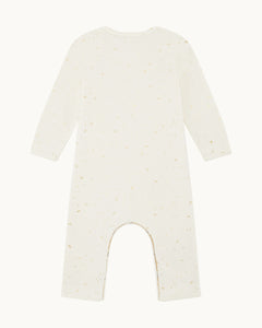 Brooklyn Star & Crown Romper in Natural