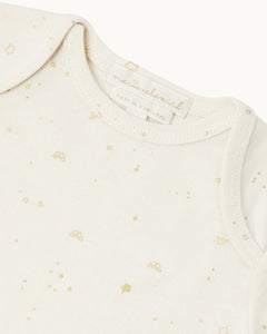 Brooklyn Star & Crown Romper in Natural