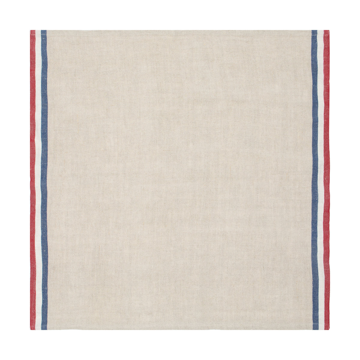 Normandy Napkins in Red, Natural, & Blue Stripes, Set of 4