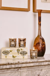 Trio Travel Candle Set in Afrika, Caravane &amp; Rosace