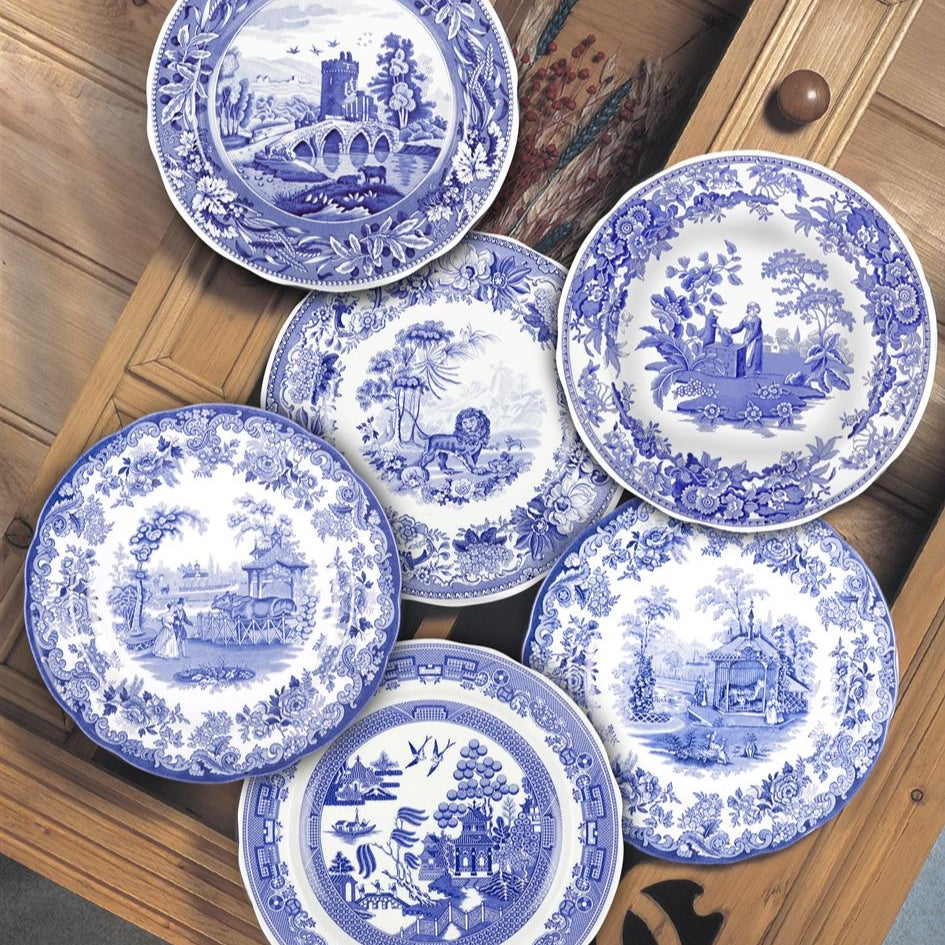 Blue Room Assorted Traditions Plates, Set of 6