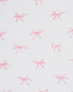 Luxe Premium Percale Crib Sheet in Blushing Bows