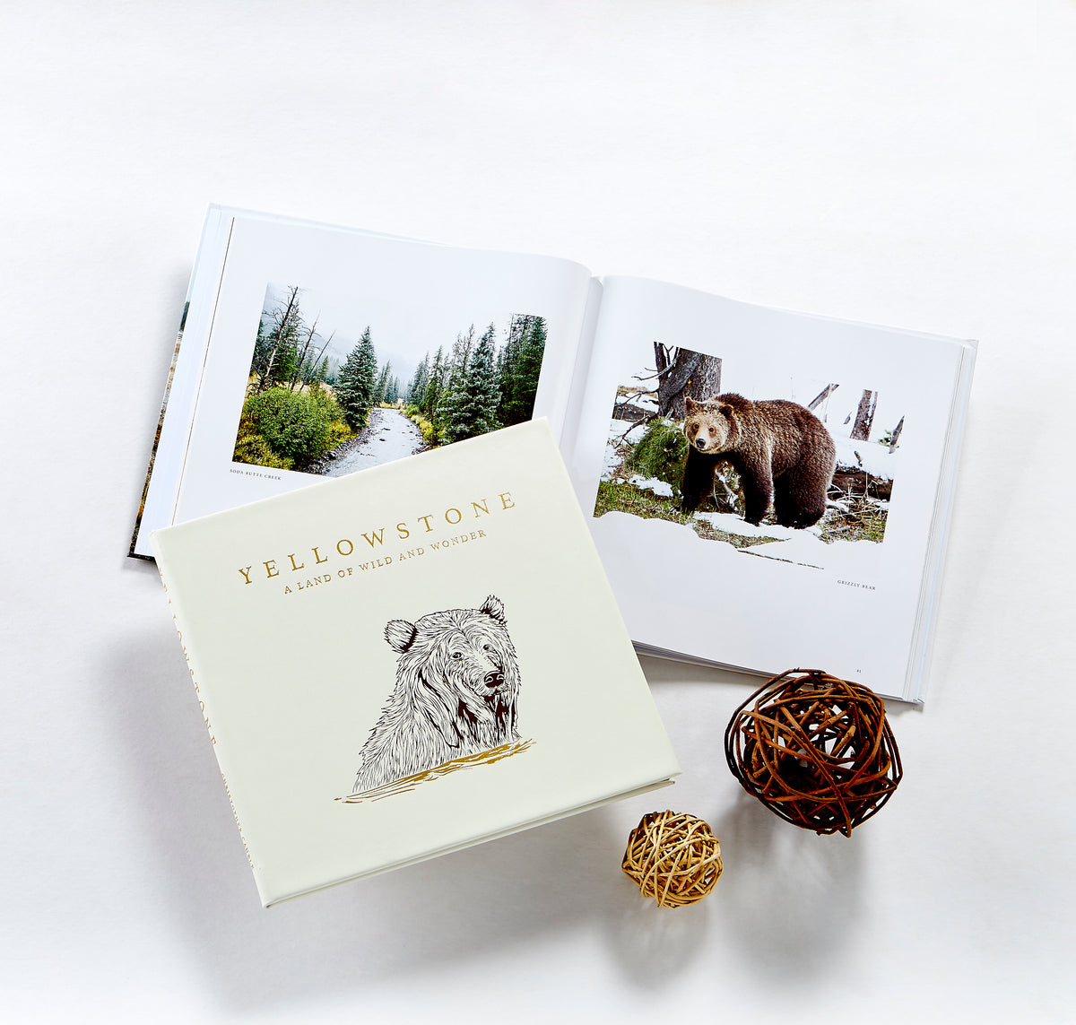 Yellowstone: A Land of Wild and Wonder Bonded Leather