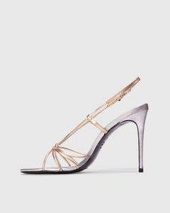 Fern 100 in Silver & Gold Leather